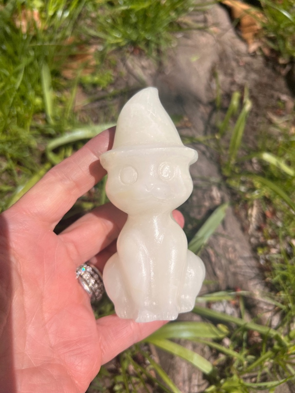 Afghan (4) Jade cat carving |  Crystal